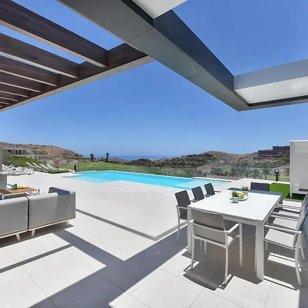 Salobre Terraza Uno Luxury Retreat In Gran Canaria Private Outdoor Pool Bbq Facilities Shaded Outdoor Dining Area Salobre Golf