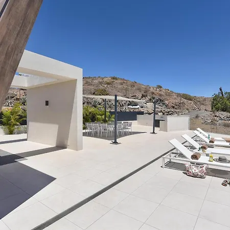 Salobre Terraza Uno Luxury Retreat In Gran Canaria Private Outdoor Pool Bbq Facilities Shaded Outdoor Dining Area Salobre Golf