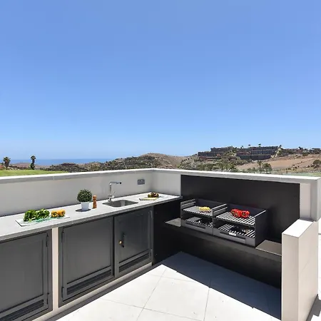 Villa Salobre Terraza Uno Luxury Retreat In Gran Canaria Private Outdoor Pool Bbq Facilities Shaded Outdoor Dining Area Salobre Golf *