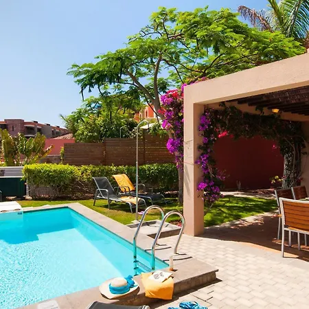 Salobre Terraza Uno Luxury Retreat In Gran Canaria Private Outdoor Pool Bbq Facilities Shaded Outdoor Dining Area Salobre Golf